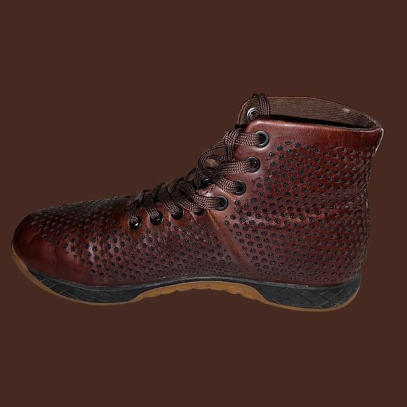 UNISEX HIGH-TOP COFFEE NOBULL LEATHER TRAINER SNEAKER SHOES SIZE W 7.5 M 6 - Picture 6 of 6